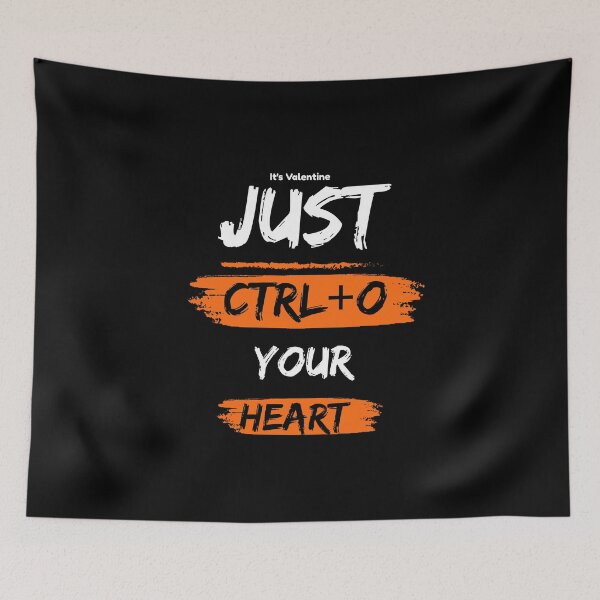 Item preview, It's Valentine Ctrl+O Open Your Heart Keyboard Shortcuts Lovers Design  designed and sold by UC-AbelBooks.