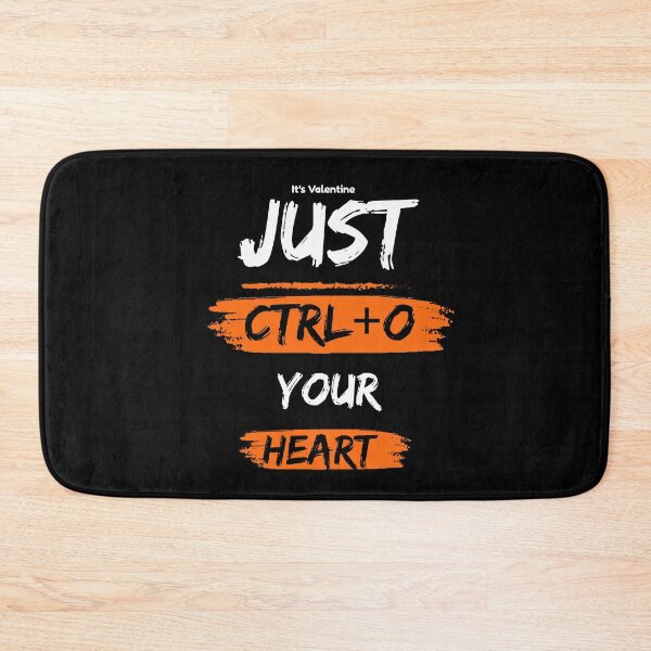Item preview, It's Valentine Ctrl+O Open Your Heart Keyboard Shortcuts Lovers Design  designed and sold by UC-AbelBooks.