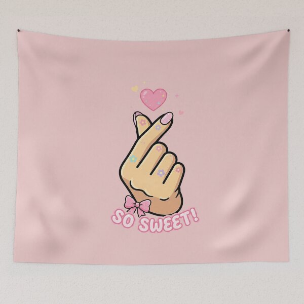 Item preview, Kawaii Finger Heart So Sweet designed and sold by AdyKurniawan.