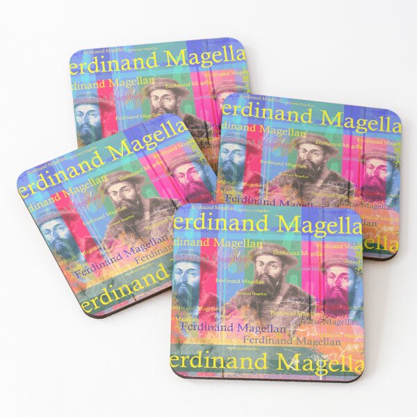 Item preview, Ferdinand Magellan: circumnavigator in pop art design designed and sold by Mauswohn.