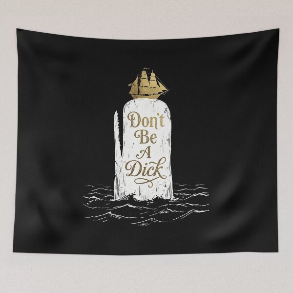 Item preview, Dont Be A Dick Moby Dick Whale Pun designed and sold by AdyKurniawan.