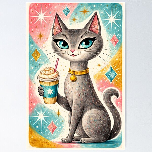 Item preview, Gatos con snacks Serie A designed and sold by VFWChuck.