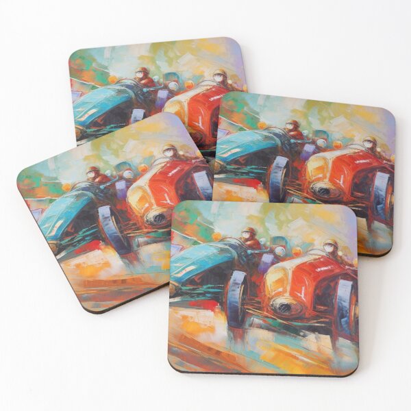 Item preview, Classic Race Cars Impressionist Racing Painting designed and sold by TheArtOfImpress.