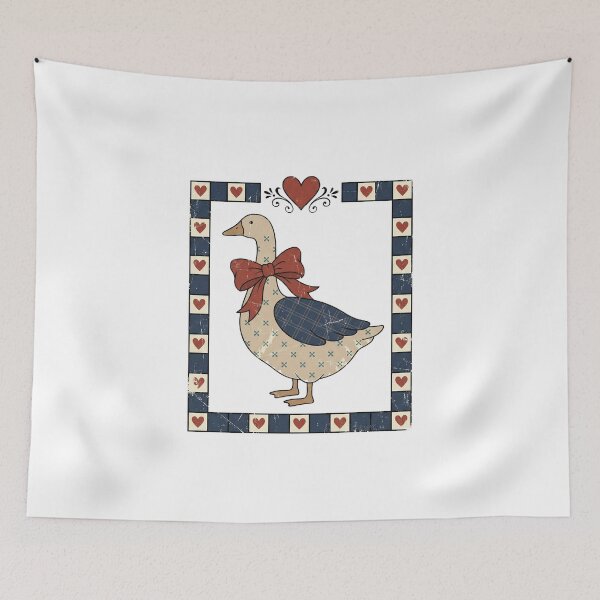 Item preview, Cute Cottagecore Goose With Red Bow designed and sold by AdyKurniawan.