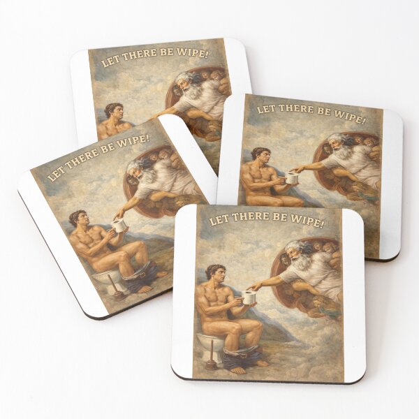 Item preview, Adam Toilet Paper Parody with Let There Be Wipe designed and sold by Aryabek.