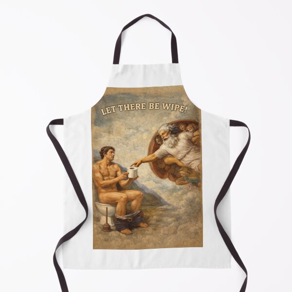 Item preview, Adam Toilet Paper Parody with Let There Be Wipe designed and sold by Aryabek.