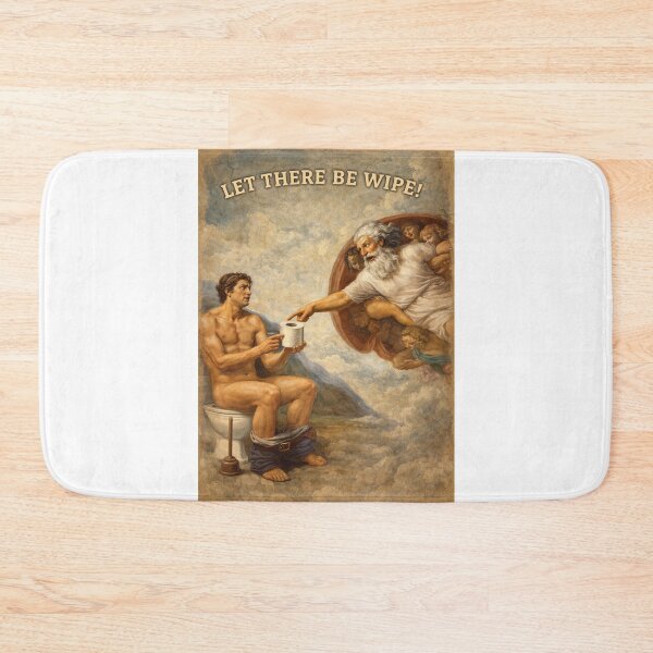 Item preview, Adam Toilet Paper Parody with Let There Be Wipe designed and sold by Aryabek.