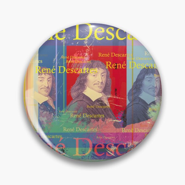 Item preview, René Descartes Portrait Collage Pop Art Design designed and sold by Mauswohn.