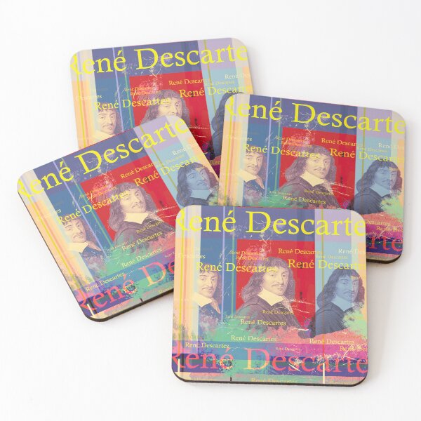 Item preview, René Descartes Portrait Collage Pop Art Design designed and sold by Mauswohn.