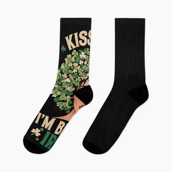 Item preview, Kiss Me Im Black Irish Funny St Patricks Day designed and sold by OlakunleOloroz.