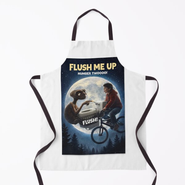 Item preview, E.T. Moon Bicycle Scene Toilet Humor Parody designed and sold by Aryabek.