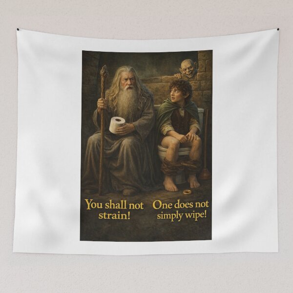 Item preview, Middle-earth Fellowship Toilet Scene Parody designed and sold by Aryabek.