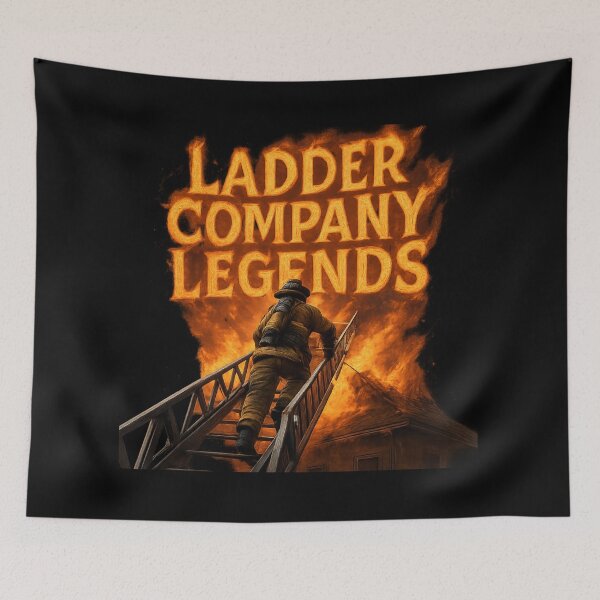Item preview, Ladder Company Legends - Heroic Firefighter in Action designed and sold by MKreative Studio.