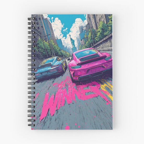 Item preview, Ganador de Neon City Street Racing: Arte dinámico de autos deportivos designed and sold by KrintoryTees.