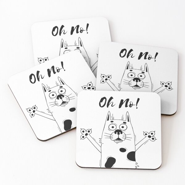 Item preview, Oh No! - Cartoon Dog Shouting designed and sold by MMPrintsDesign.