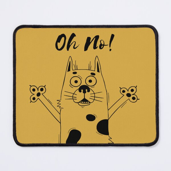 Item preview, Oh No! - Cartoon Dog Shouting designed and sold by MMPrintsDesign.