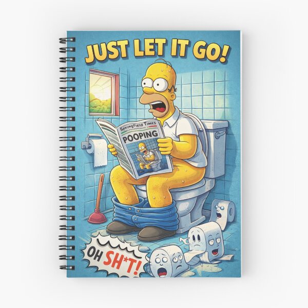 Item preview, Springfield Homer Cartoon Toilet Scene Parody designed and sold by Aryabek.