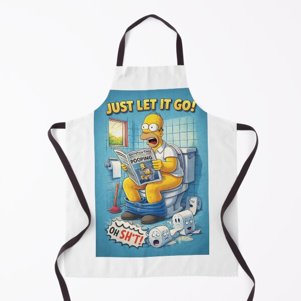 Item preview, Springfield Homer Cartoon Toilet Scene Parody designed and sold by Aryabek.