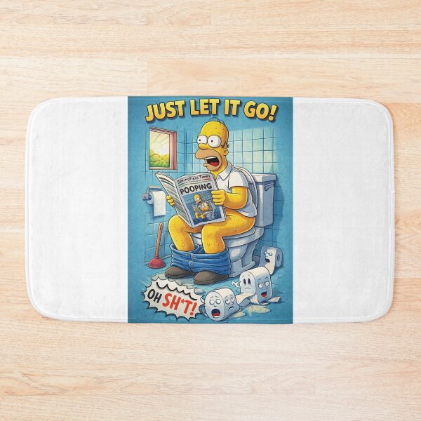 Item preview, Springfield Homer Cartoon Toilet Scene Parody designed and sold by Aryabek.