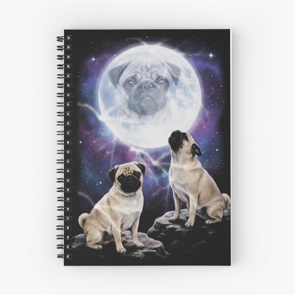 Item preview, Majestic Pugs Howling At The Moon Parody designed and sold by AdyKurniawan.