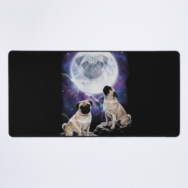 Item preview, Majestic Pugs Howling At The Moon Parody designed and sold by AdyKurniawan.