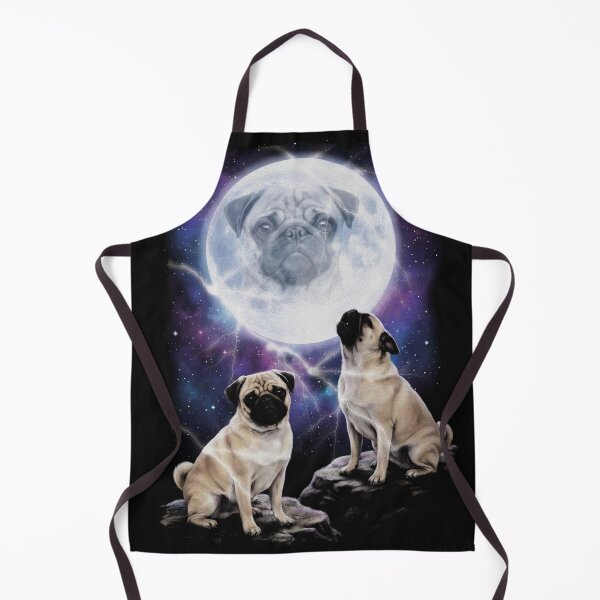 Item preview, Majestic Pugs Howling At The Moon Parody designed and sold by AdyKurniawan.