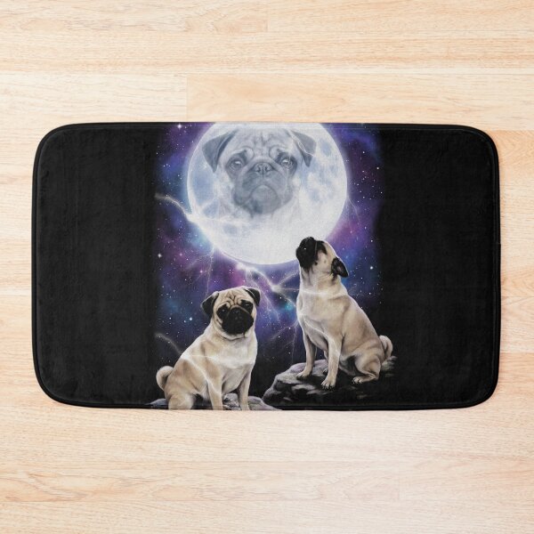 Item preview, Majestic Pugs Howling At The Moon Parody designed and sold by AdyKurniawan.