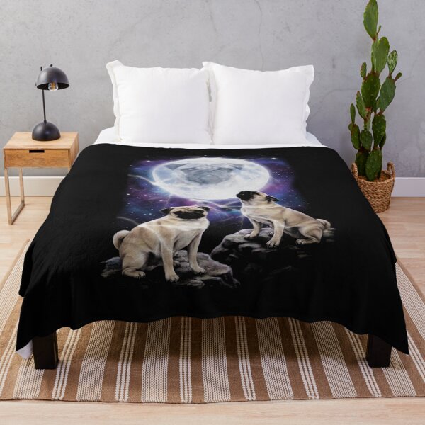 Item preview, Majestic Pugs Howling At The Moon Parody designed and sold by AdyKurniawan.