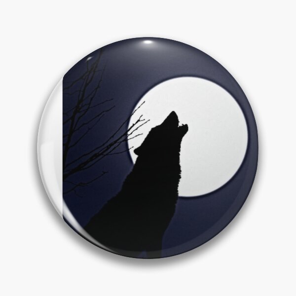 Artikelvorschau, Illustration eines im Mondlicht heulenden Wolfes entworfen und verkauft von NoxLand.