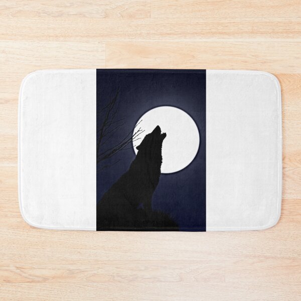 Item preview, Illustration of a Wolf Howling in the Moonlight  designed and sold by NoxLand.