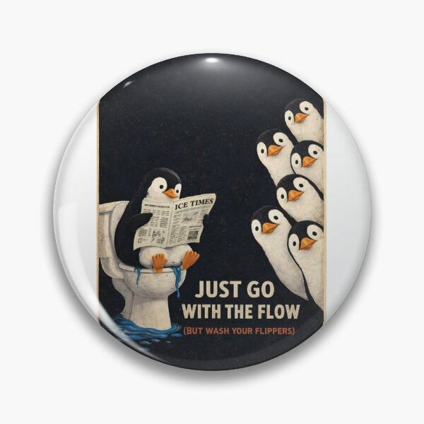 Item preview, Penguin Ice Times Toilet Humor Scene designed and sold by Aryabek.