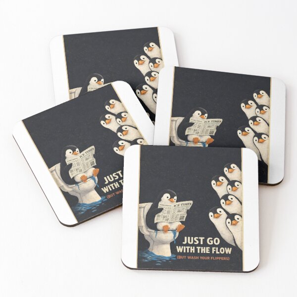 Item preview, Penguin Ice Times Toilet Humor Scene designed and sold by Aryabek.