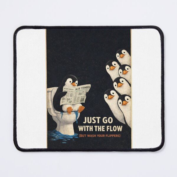 Item preview, Penguin Ice Times Toilet Humor Scene designed and sold by Aryabek.