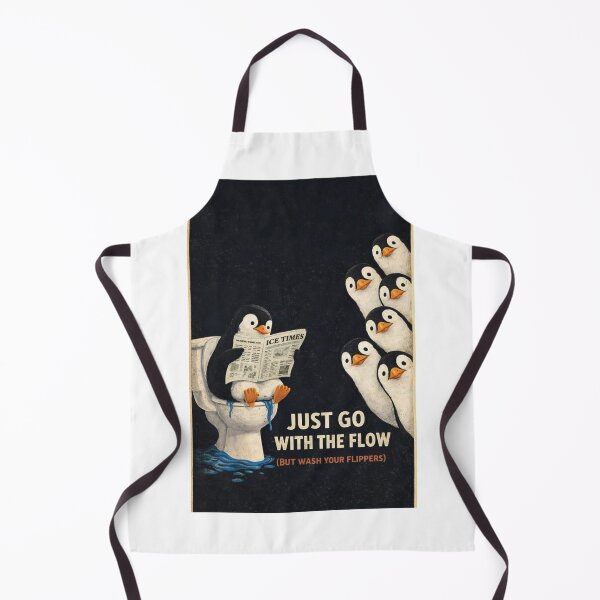 Item preview, Penguin Ice Times Toilet Humor Scene designed and sold by Aryabek.