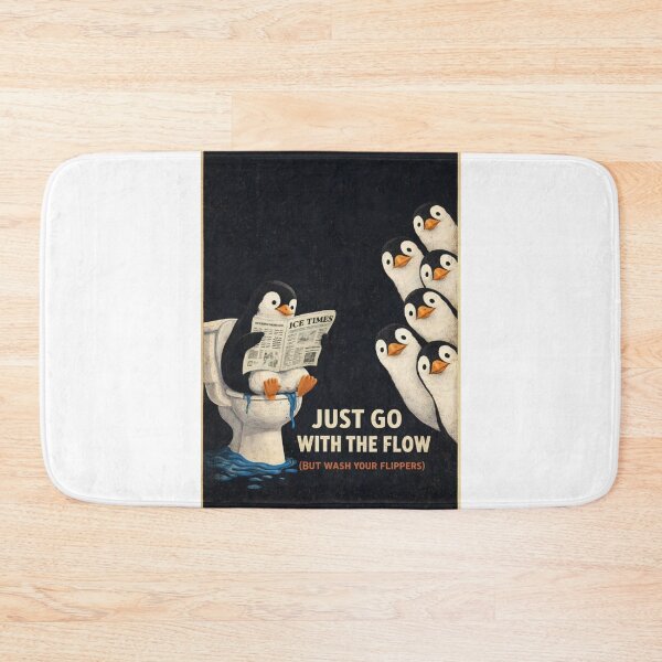 Item preview, Penguin Ice Times Toilet Humor Scene designed and sold by Aryabek.