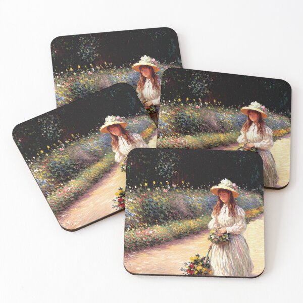 Item preview, Young Girl in the Garden at Giverny - Beauty and Innocence  designed and sold by artdesignsnow.