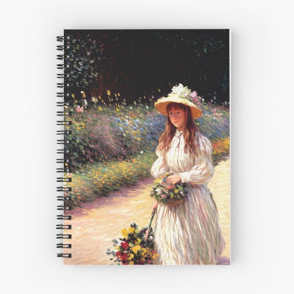 Item preview, Young Girl in the Garden at Giverny - Beauty and Innocence  designed and sold by artdesignsnow.