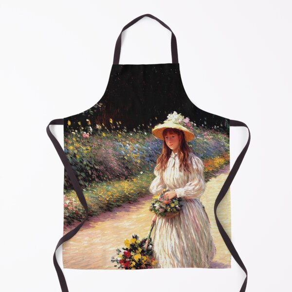 Item preview, Young Girl in the Garden at Giverny - Beauty and Innocence designed and sold by artdesignsnow.
