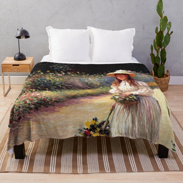 Item preview, Young Girl in the Garden at Giverny - Beauty and Innocence  designed and sold by artdesignsnow.