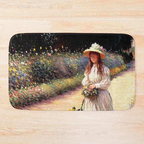 Item preview, Young Girl in the Garden at Giverny - Beauty and Innocence  designed and sold by artdesignsnow.