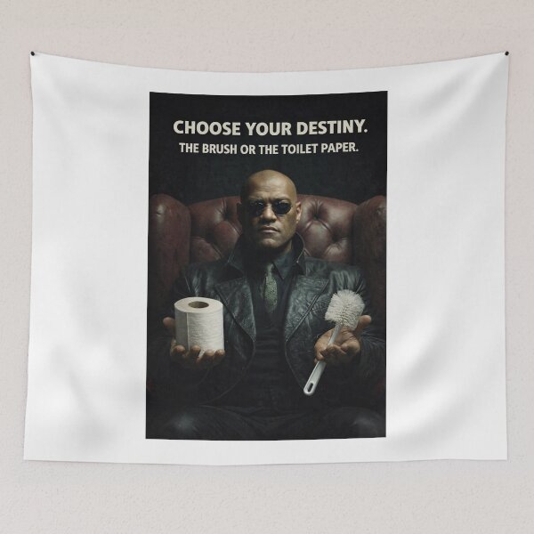 Item preview, Matrix Choice Scene Toilet Destiny Parody designed and sold by Aryabek.