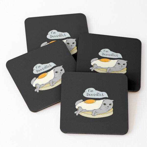 Item preview, Cat Eggs Benedict Food Pun designed and sold by hdukiyxgb46.