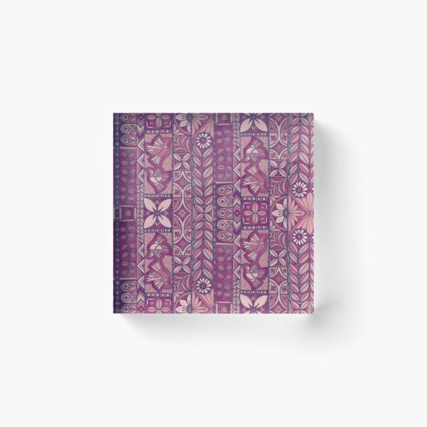 Item preview, Pasifika Garden Doves Dusky Magenta designed and sold by AprilAppleArt.