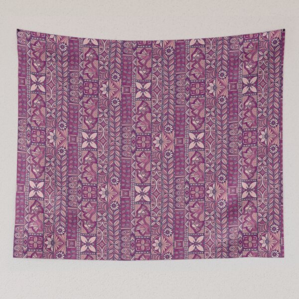 Item preview, Pasifika Garden Doves Dusky Magenta designed and sold by AprilAppleArt.