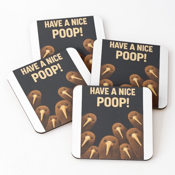 Item preview, Have a Nice Poop Kiwi Bird Bathroom Humor designed and sold by Aryabek.