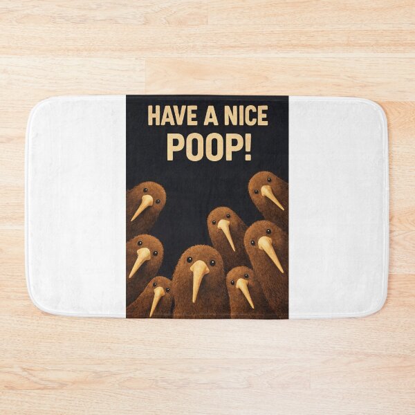 Item preview, Have a Nice Poop Kiwi Bird Bathroom Humor designed and sold by Aryabek.