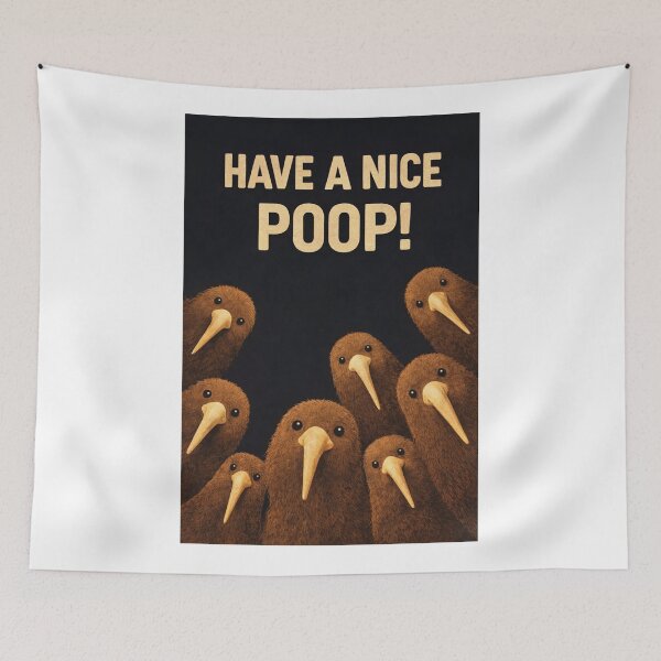 Item preview, Have a Nice Poop Kiwi Bird Bathroom Humor designed and sold by Aryabek.