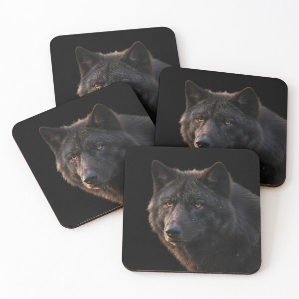 Item preview, Majestic Black Wolf Portrait Cinematic Art designed and sold by NaturalBeautySebastian .