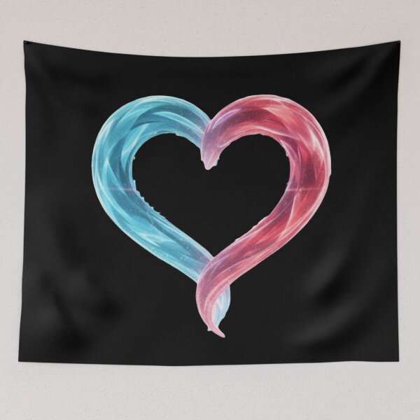 Item preview, Celestial Fire and Ice Heartbeat Art designed and sold by MonaRose_Art.
