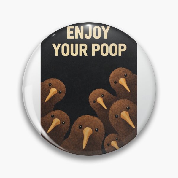 Item preview, Enjoy Your Poop Kiwi Bird Bathroom Wall designed and sold by Aryabek.